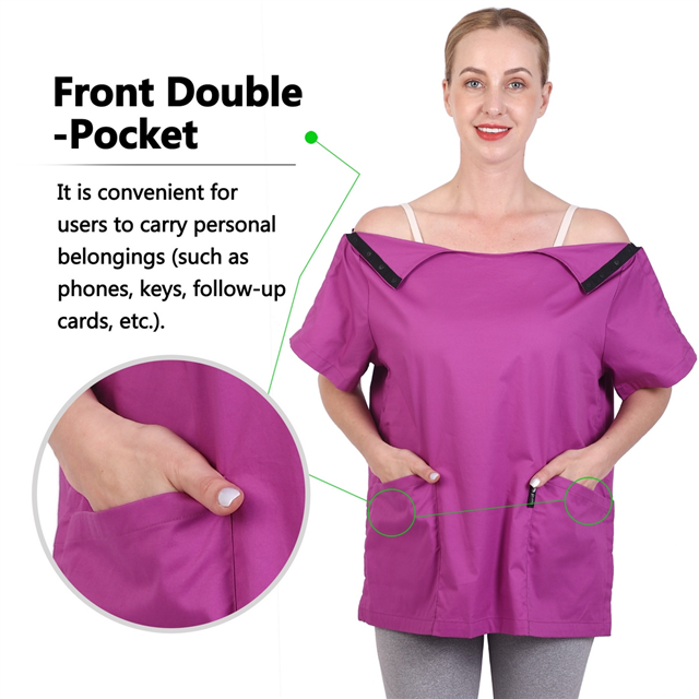 Post Surgery Shirt Thoracic Post Shirt Abdominal Surgery Post Shirt With Drain Management Pockets A-KF08